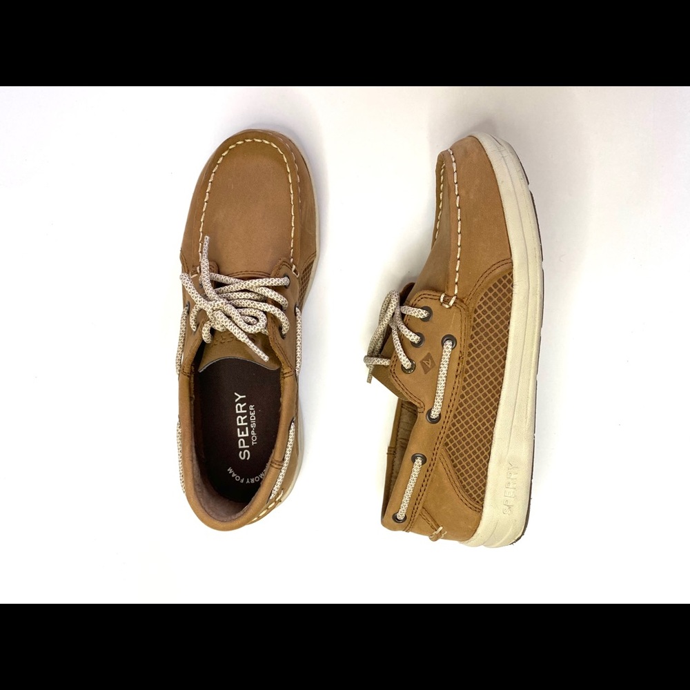 Sperry Dark Tan Top Sliders 3M - Picture 3 of 4